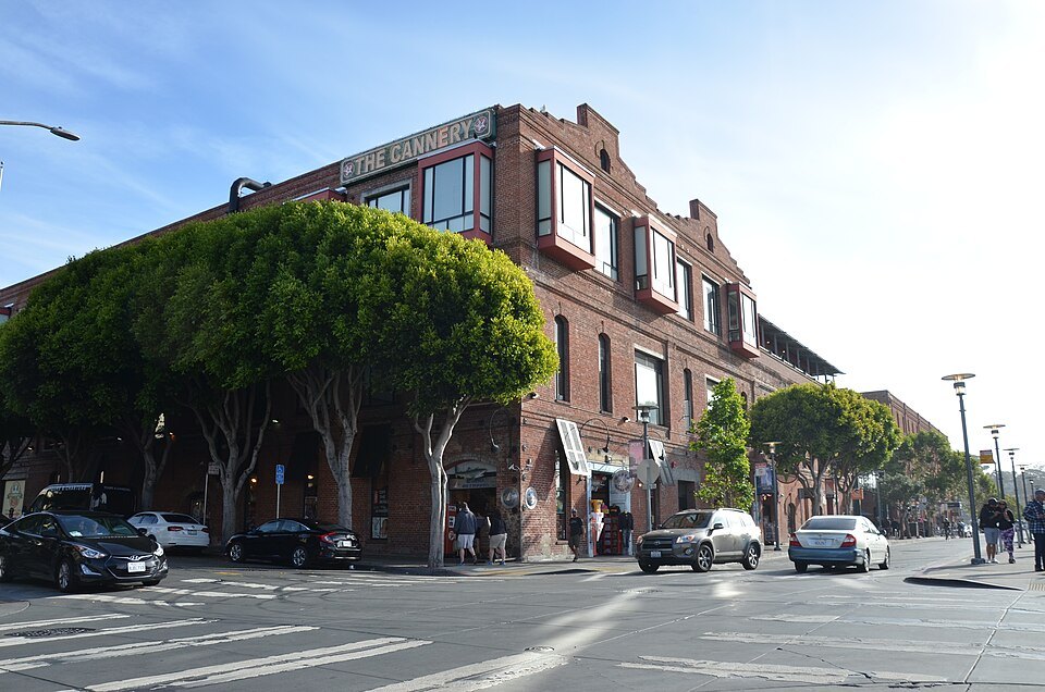 The Cannery's brick building on the corner of Jefferson Street